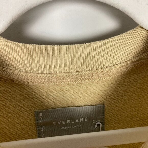 Everlane Track Oversized Crew Neck Sweatshirt in Cashew Womens XXS - Picture 2 of 7